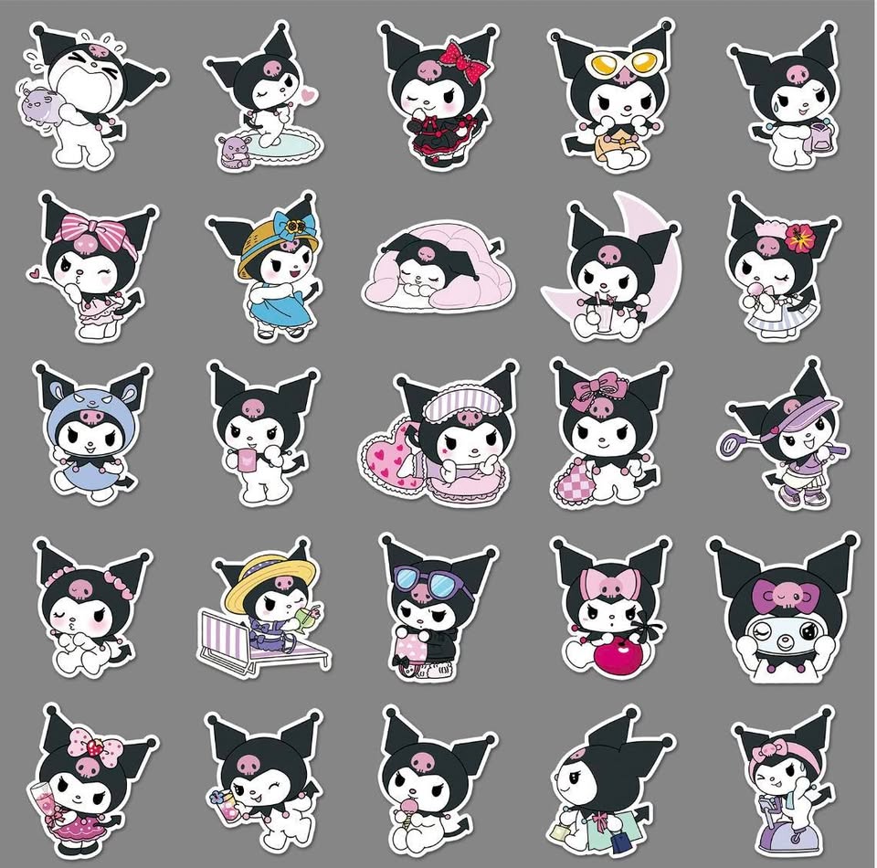 Kuromi Sticker Pack (50 pieces)
