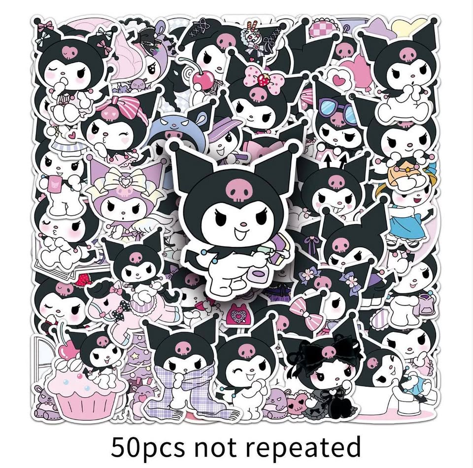 Kuromi Sticker Pack (50 pieces)