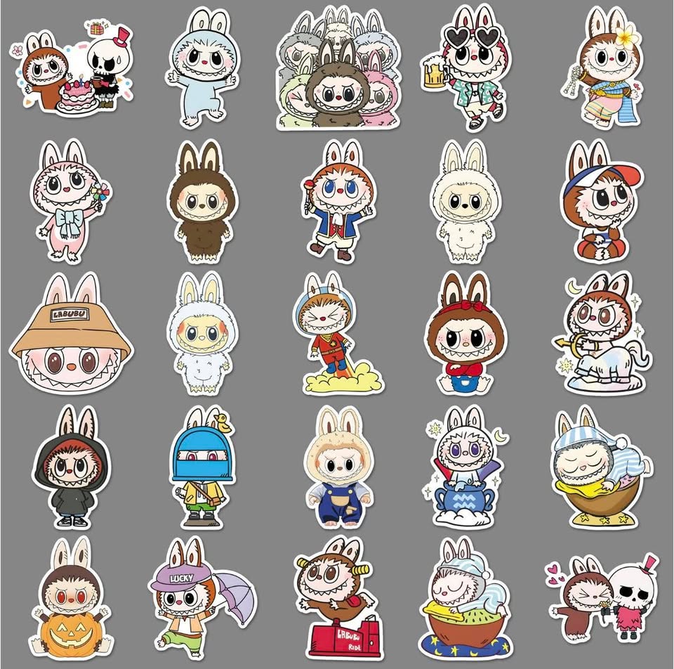 Labubu Sticker Pack (50 pieces)