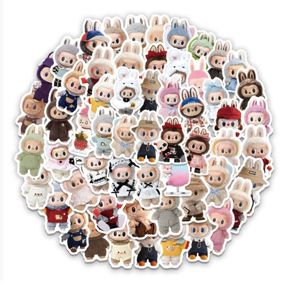 Labubu Sticker Pack (50 pieces)