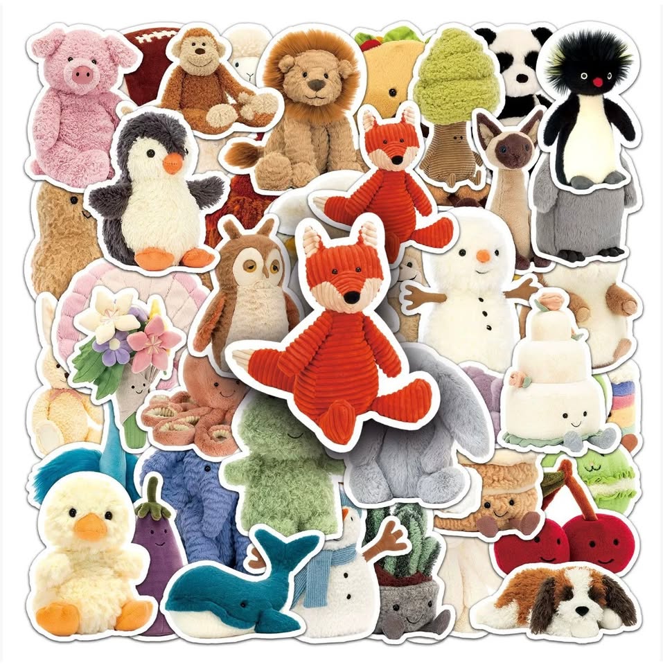 Jellycat Sticker Pack (50 pieces)