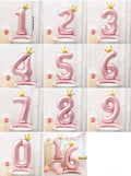 Jumbo Pink Princess Standing Number Balloon