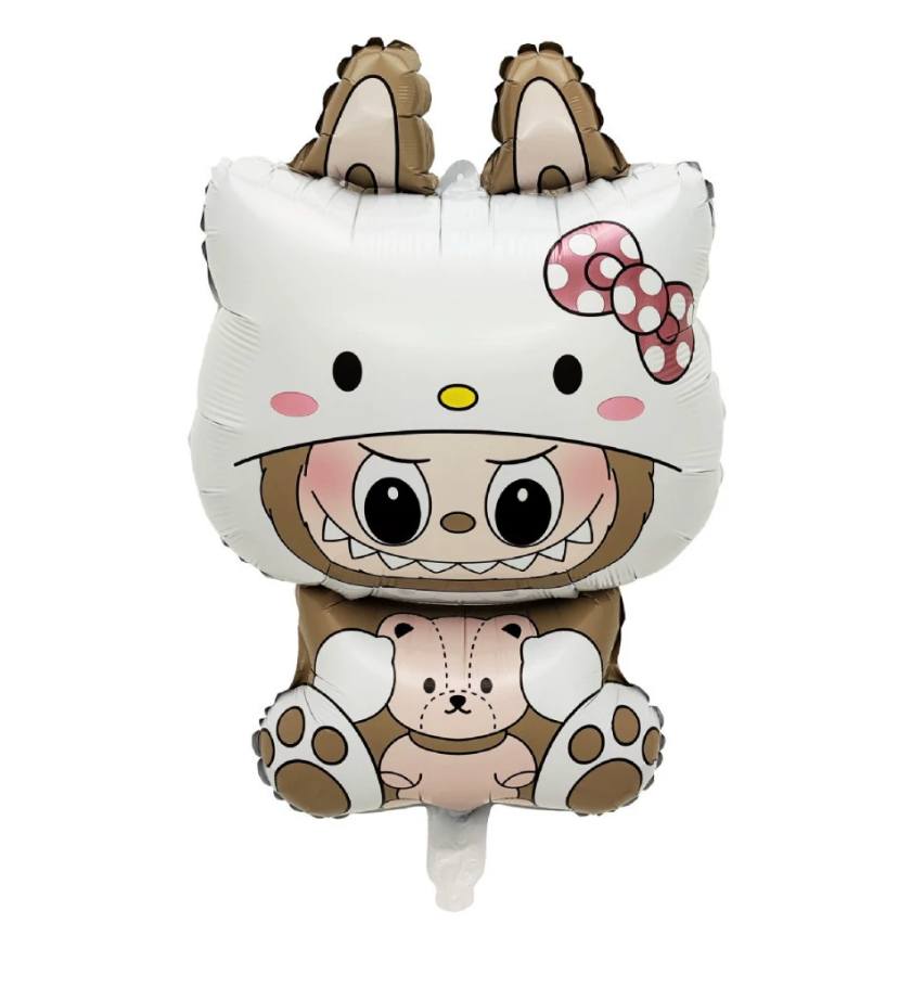 Labubu x Hello Kitty Foil Balloon