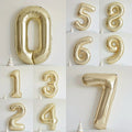 Jumbo Champagne Gold Number Balloon