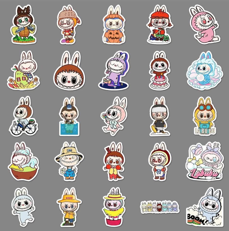 Labubu Sticker Pack (50 pieces)