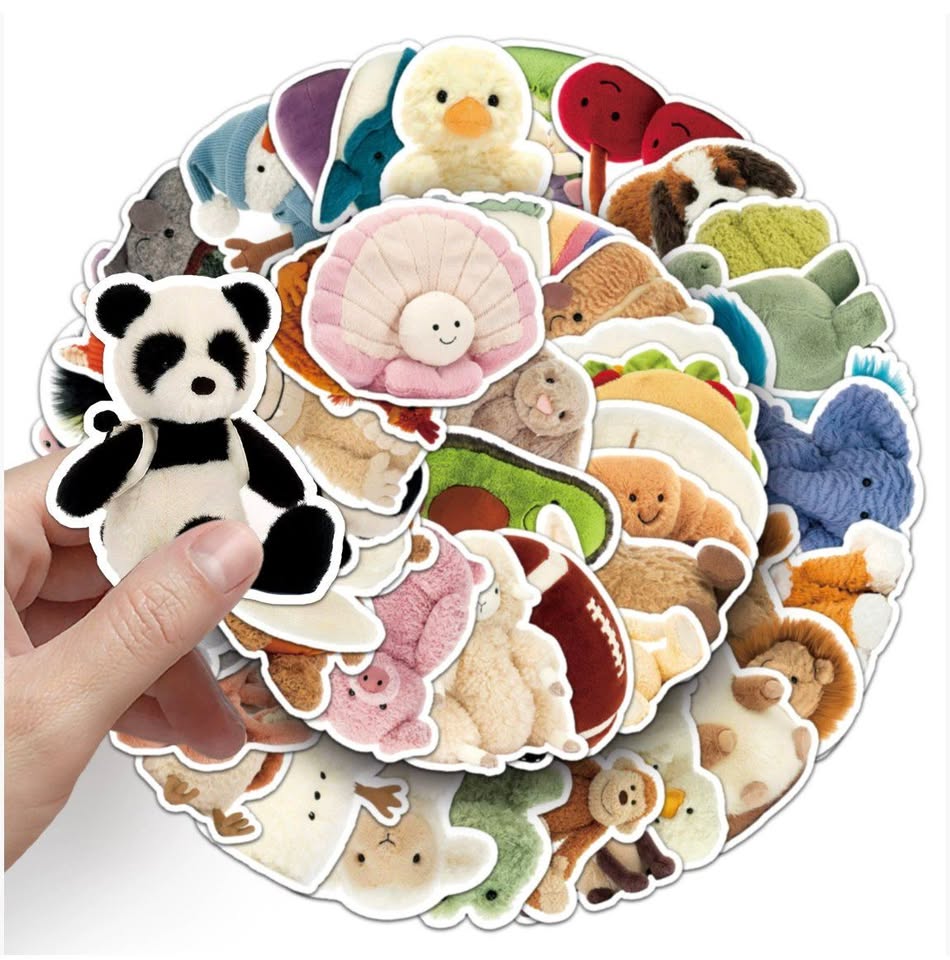 Jellycat Sticker Pack (50 pieces)