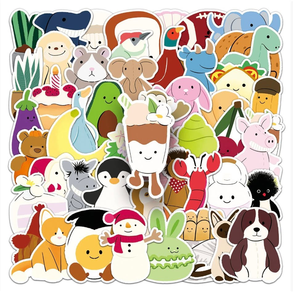 Jellycat Sticker Pack (50 pieces)