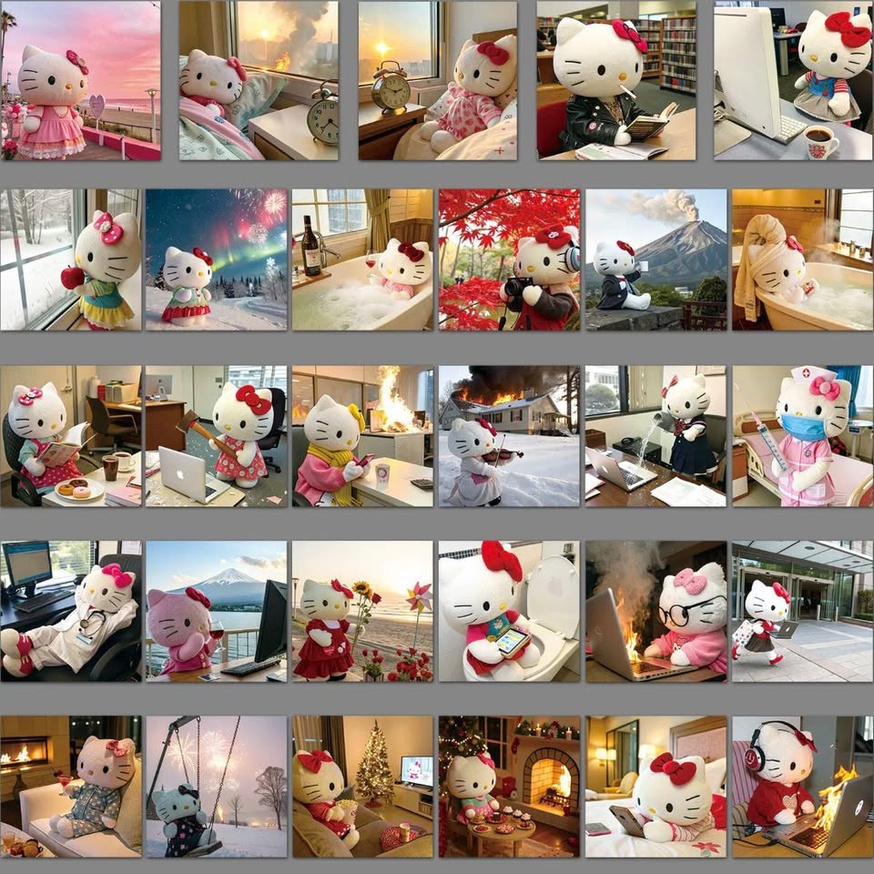 Hello Kitty Daily Life Sticker Pack