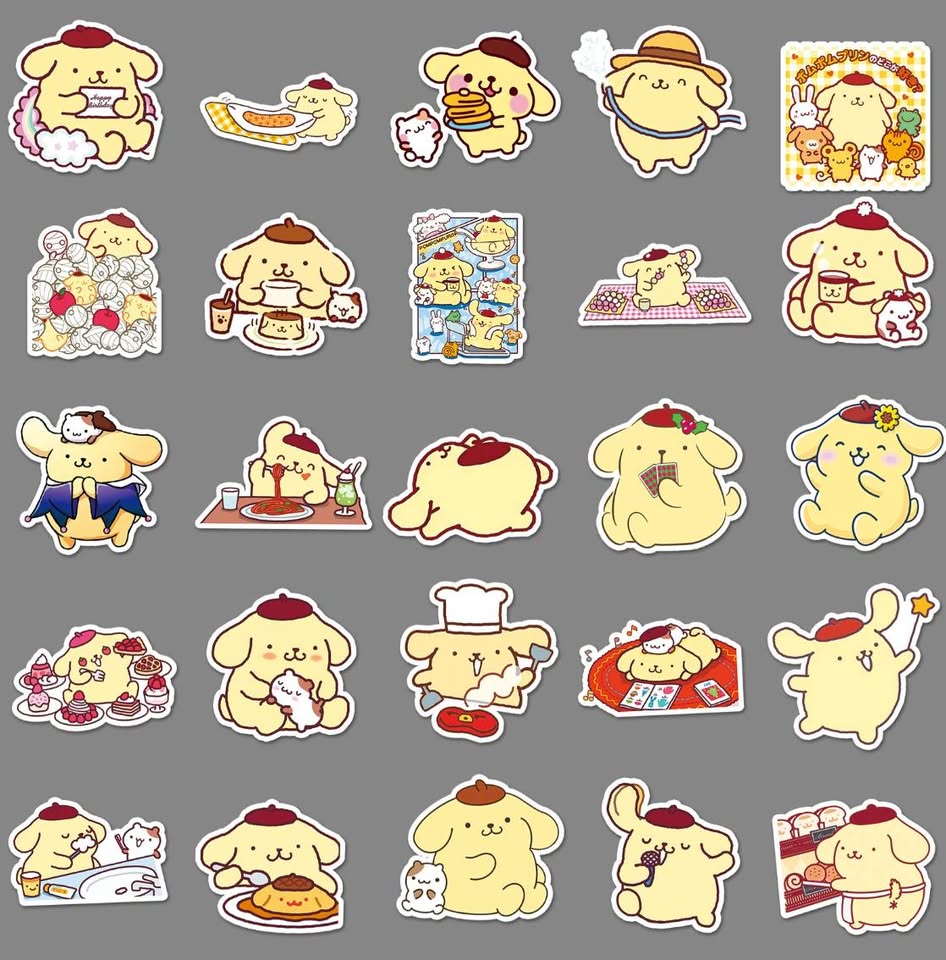 Pompompurin Sticker Pack (50 pieces)