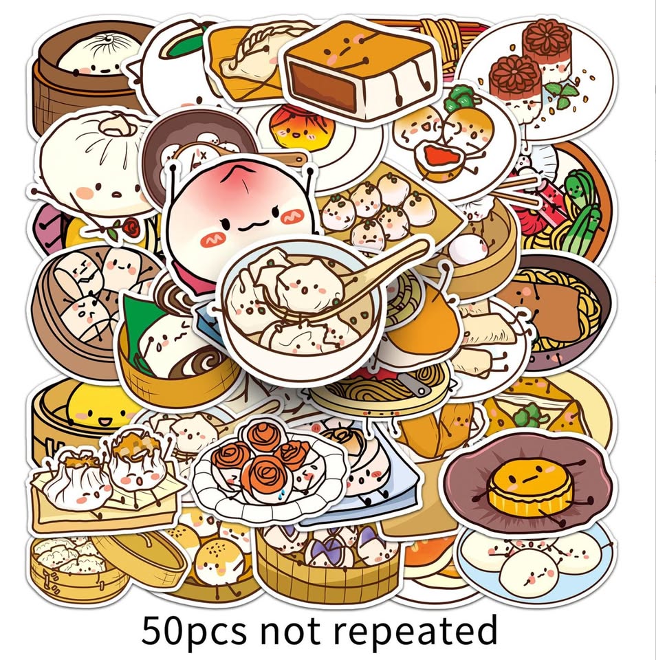 Dim Sum Sticker Pack (50 pieces)