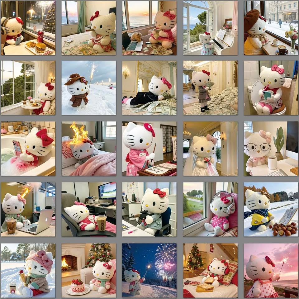 Hello Kitty Daily Life Sticker Pack