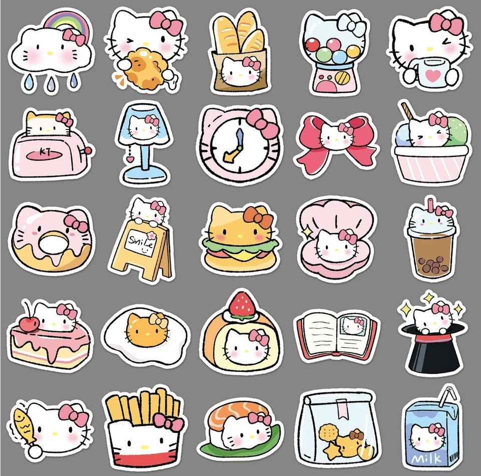 Hello Kitty Sticker Pack (50 pieces)