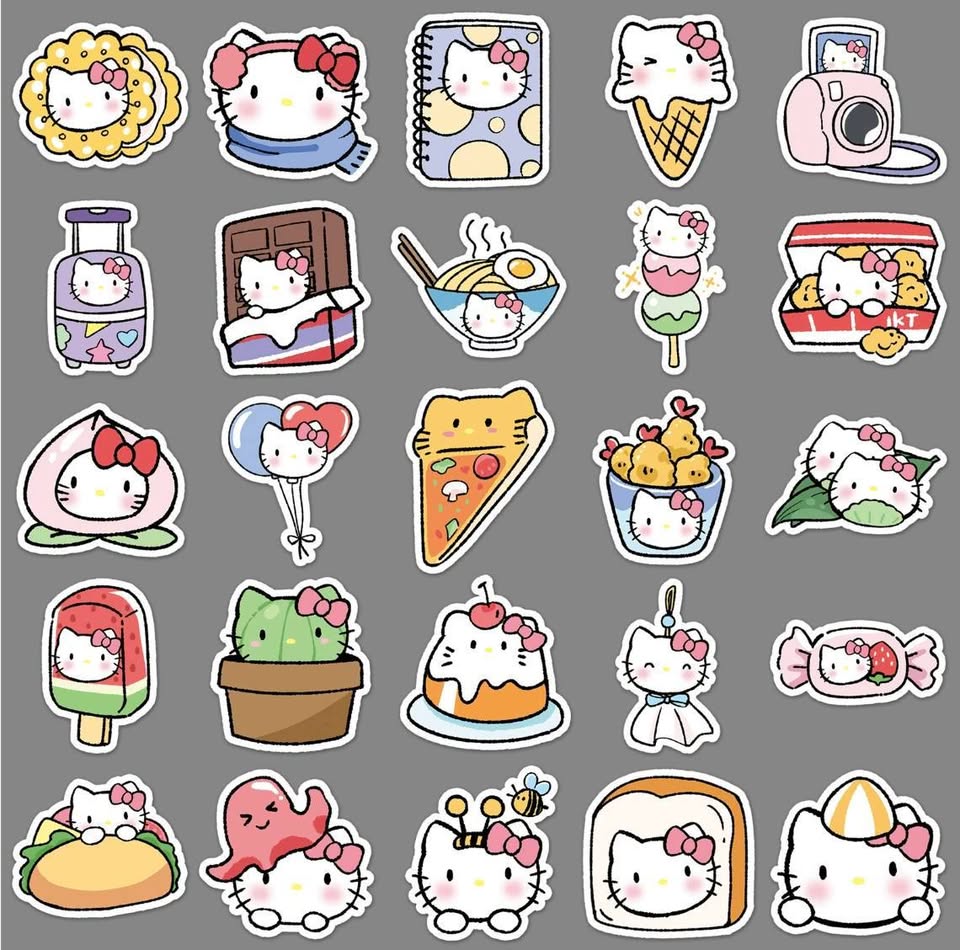 Hello Kitty Sticker Pack (50 pieces)