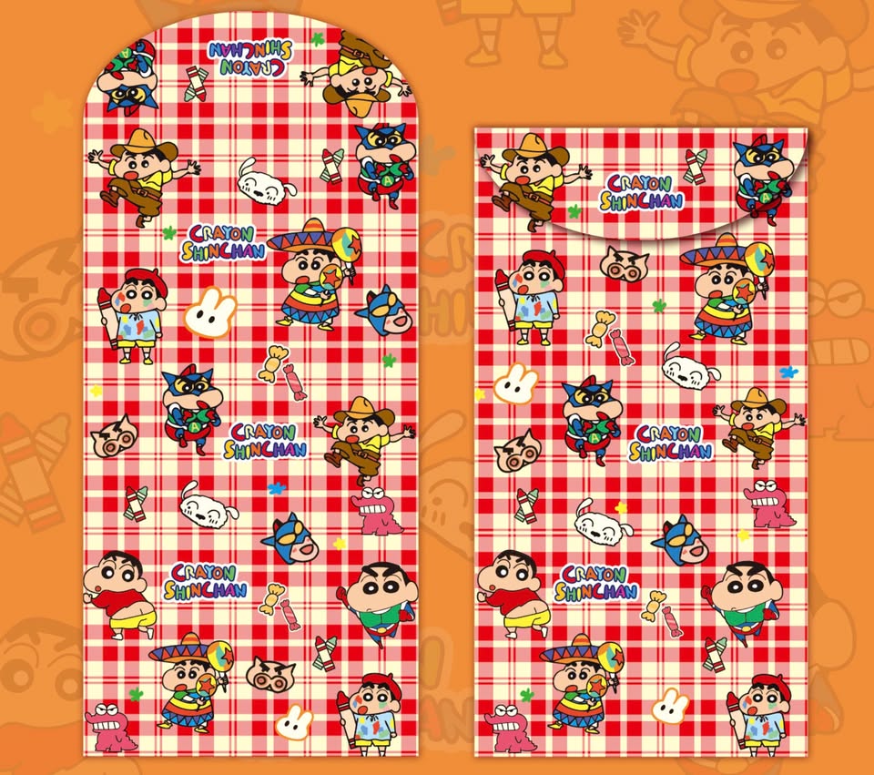 Crayon Shin-chan Red Pocket Set