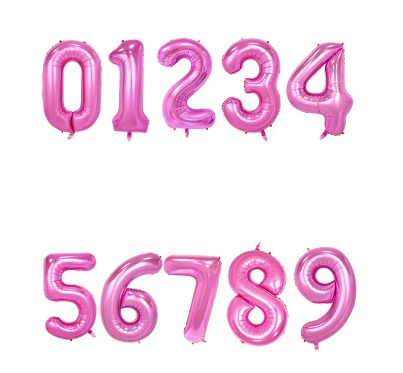 Jumbo Metallic Pink Number Balloon