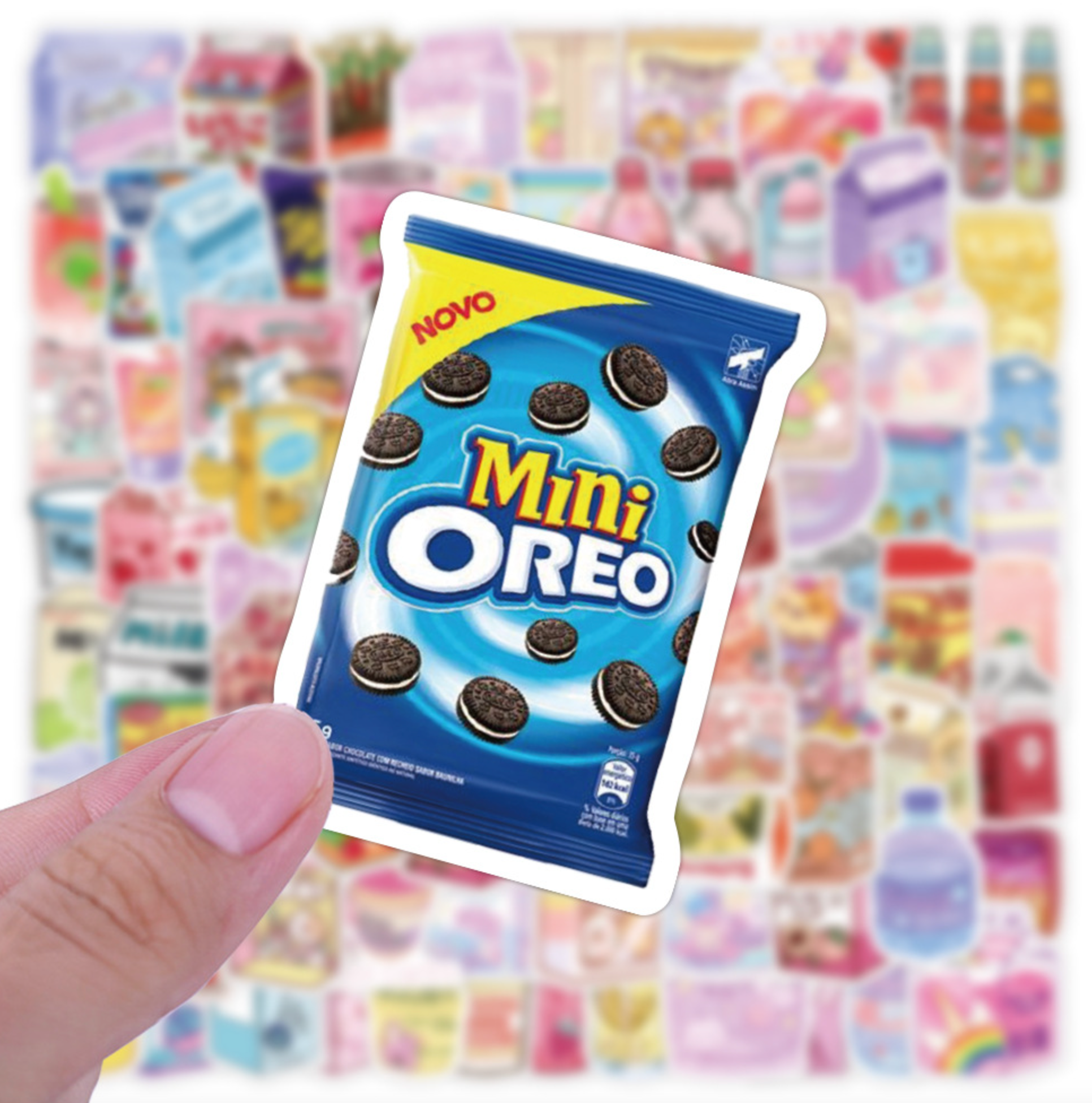 Cute Snack Sticker Pack (100 pieces)