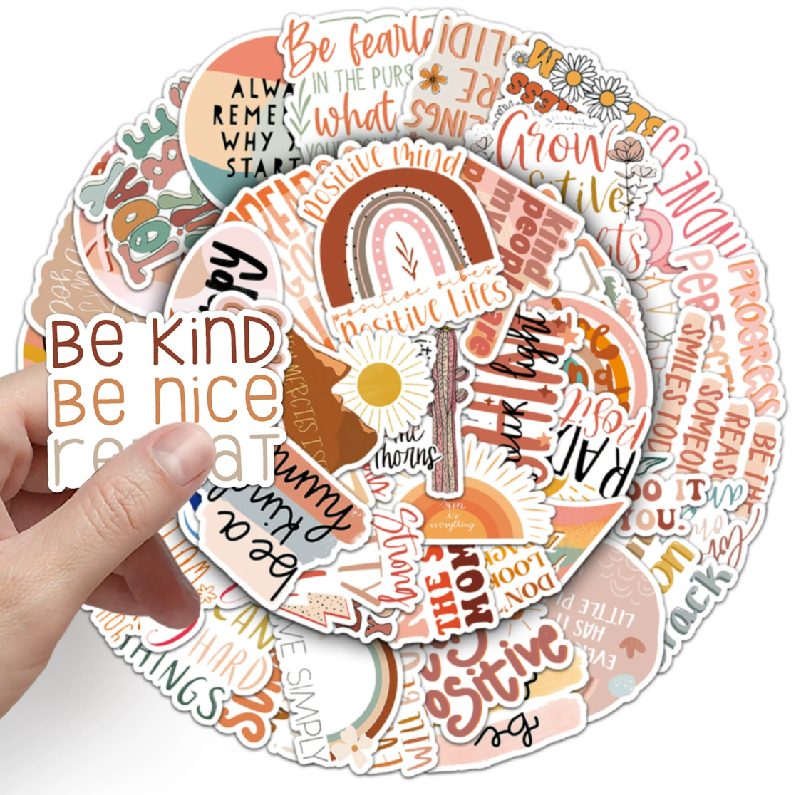 Positive Affirmation Sticker Pack (50 pieces)